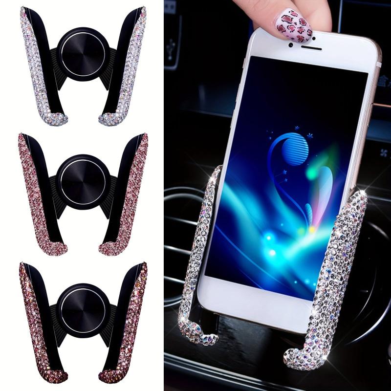 Sparkle and Shine Glitter Crystal Car Phone Holder for Women