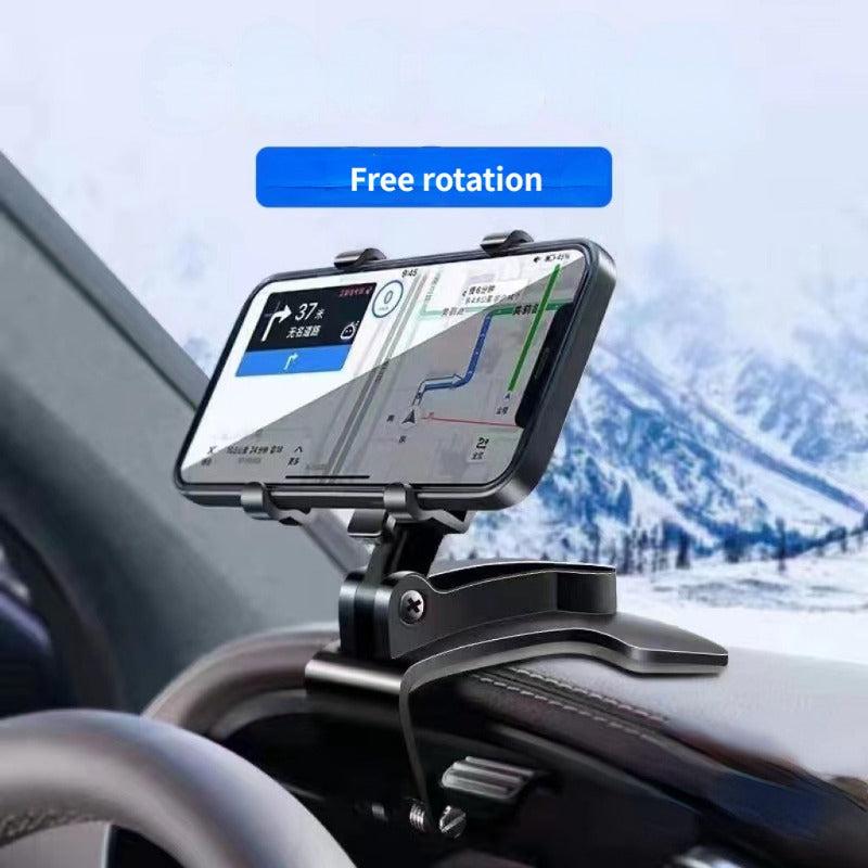 Car Mobile Phone Holder Rotating Dashboard Rearview Mirror Bracket