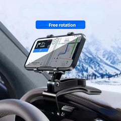 Car Mobile Phone Holder Rotating Dashboard Rearview Mirror Bracket