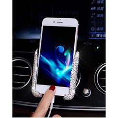 Glitter Car Phone Holder 360 Adjustable Auto Stand For Women & Girls