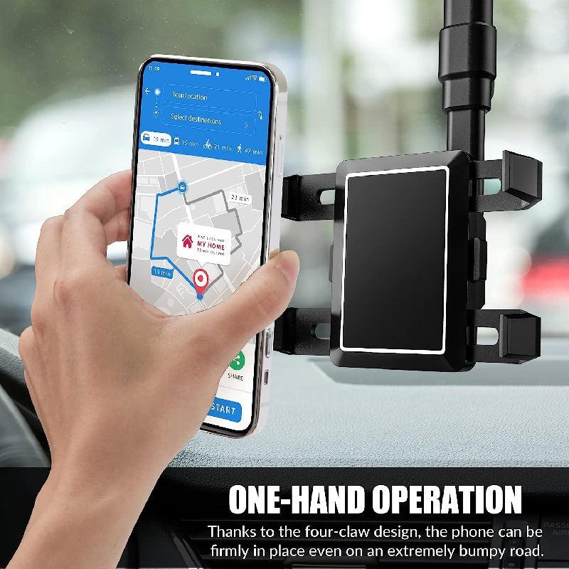 Rotatable Rearview Mirror Phone Holder for Smartphones