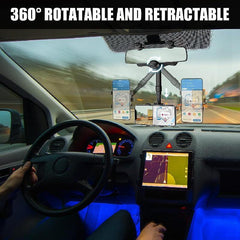 Rotatable Rearview Mirror Phone Holder for Smartphones