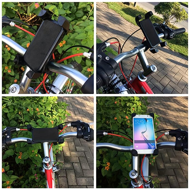 Motorcycle Phone Mount Anti Shake 360 Rotation Phone Holder