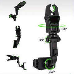 Car Phone Holder Air Vent Clip Rearview Mirror Bracket