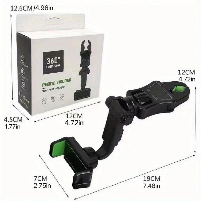 Car Phone Holder Air Vent Clip Rearview Mirror Bracket