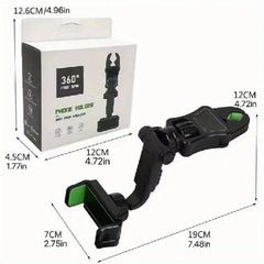 Car Phone Holder Air Vent Clip Rearview Mirror Bracket
