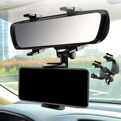 Rearview Mirror 360u00b0 Car Phone Holder Universal Mount Stand for Cell Phone GPS