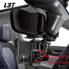 Universal 360 Rearview Mirror Holder for Rotating Car Phone Holder