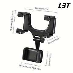 Universal 360 Rearview Mirror Holder for Rotating Car Phone Holder