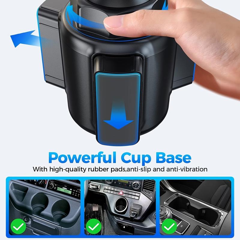 Stable Cup Phone Holder Car Mount Adjustable Pole