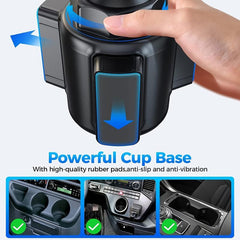 Stable Cup Phone Holder Car Mount Adjustable Pole