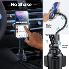Stable Cup Phone Holder Car Mount Adjustable Pole