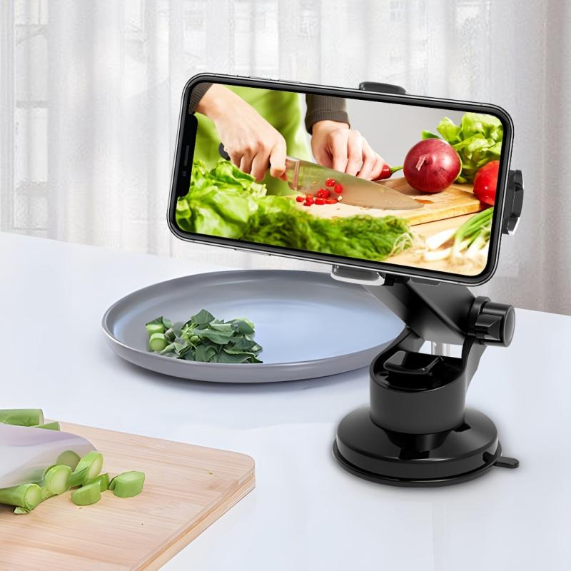 Car Phone Holder 360u00b0 Telescopic Suction Cup Mount