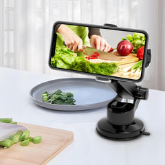 Car Phone Holder 360u00b0 Telescopic Suction Cup Mount