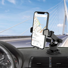 Car Phone Holder 360u00b0 Telescopic Suction Cup Mount