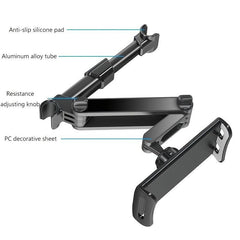 Car Headrest Mount Universal Tablet Phone Holder 360 Swivel