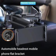 Car Headrest Mount Universal Tablet Phone Holder 360 Swivel