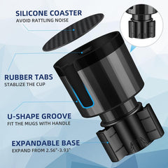 YITUMU Car Cup Holder Large Cup Pad Beverage Holder Adjustable Base