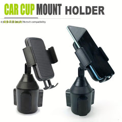 Car Phone Water Cup Holder Center Console Holder For IOS Android Phone