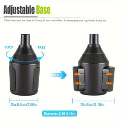 Car Phone Water Cup Holder Center Console Holder For IOS Android Phone