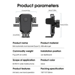 Car Mobile Phone Holder Air Outlet Mounting Bracket