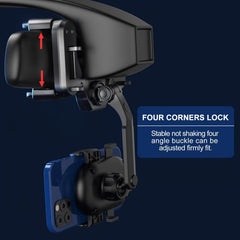 Car Rear Mirror Phone Bracket 360 Rotatable GPS Navigation
