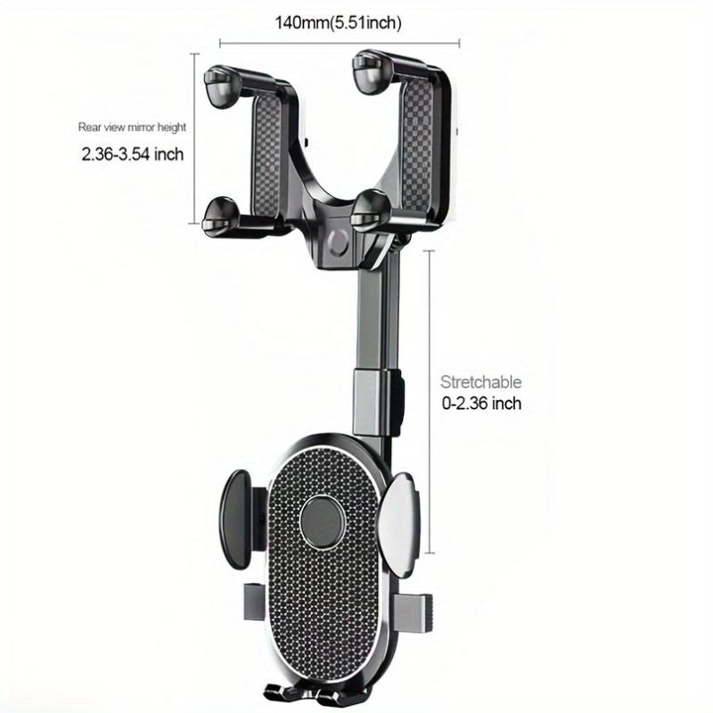 Car Rear Mirror Phone Bracket 360 Rotatable GPS Navigation
