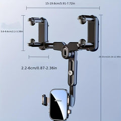 Car Phone Bracket Rearview Mirror Clip Navigation Anti Shake