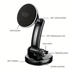 Magnetic Car Phone Holder for iPhone and Smartphones