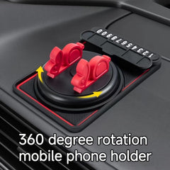 Multifunctional Anti Slip Phone Holder with Parking Number Plate