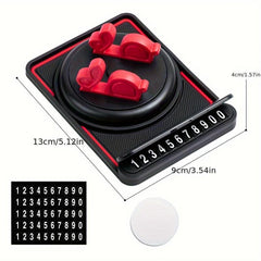 Multifunctional Anti Slip Phone Holder with Parking Number Plate