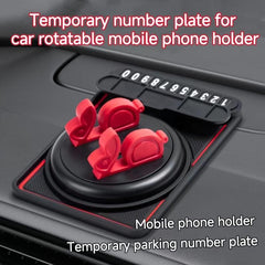 Multifunctional Anti Slip Phone Holder with Parking Number Plate