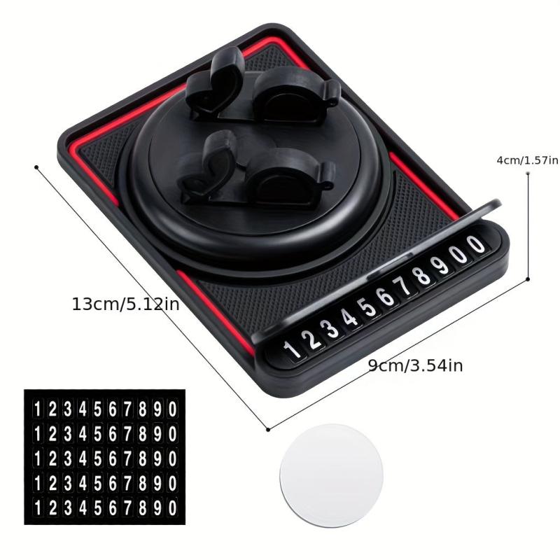 Multifunctional Anti Slip Phone Holder with Parking Number Plate