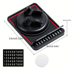 Multifunctional Anti Slip Phone Holder with Parking Number Plate
