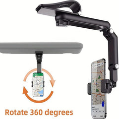 Car Phone Navigation Bracket Sun Visor Phone Holder Rearview Mirror