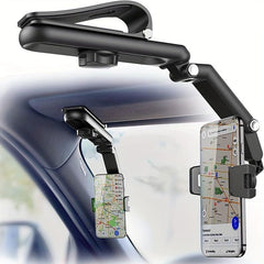 Car Phone Navigation Bracket Sun Visor Phone Holder Rearview Mirror