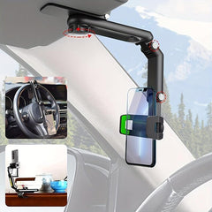 Car Phone Navigation Bracket Sun Visor Phone Holder Rearview Mirror