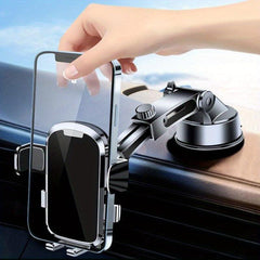 Car Phone Holder Mount Military Suction & Sturdy Base 3 In 1 Universal Phone