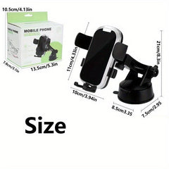 Car Phone Holder Mount Military Suction & Sturdy Base 3 In 1 Universal Phone