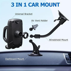 3 in 1 Phone Stand Car Air Outlet Navigation Holder