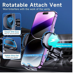 Car Phone Holder Mount for Dashboard Windshield Air Vent iPhone 14 13 12 Pro Max