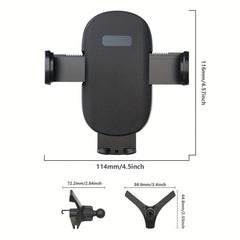 Car Phone Holder 3 Point Support With Extended Clamp Cradles