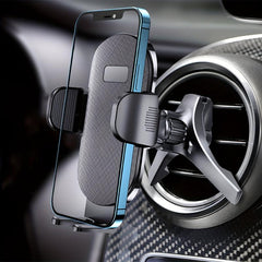 Car Phone Holder 3 Point Support With Extended Clamp Cradles