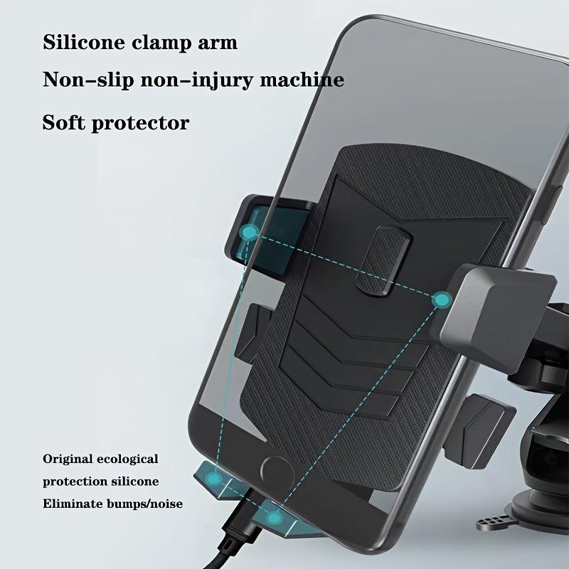 Car Telescopic Long Rod Bracket Suction Cup Phone Holder