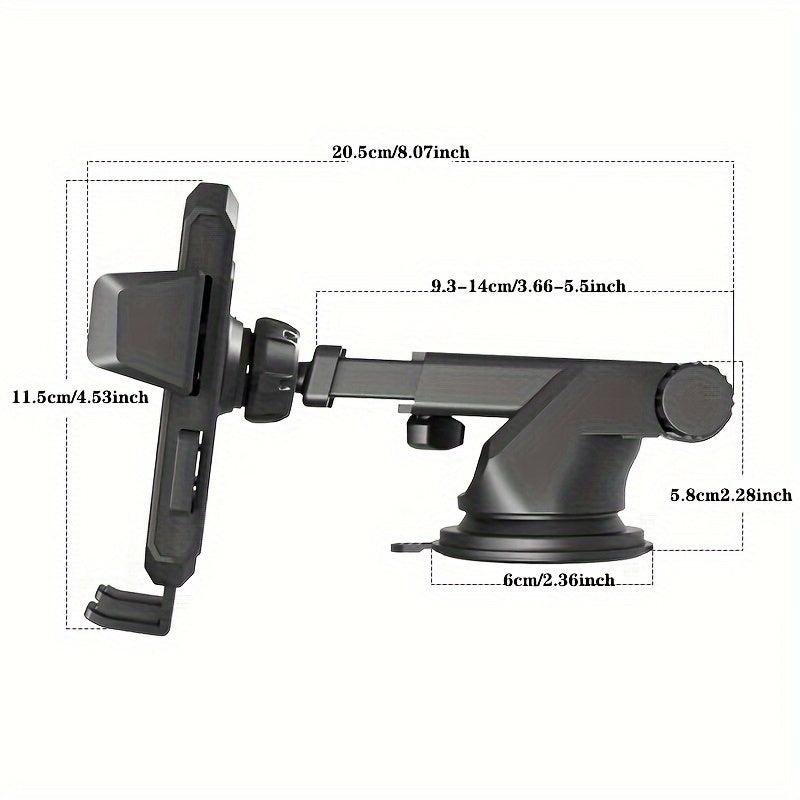 Car Telescopic Long Rod Bracket Suction Cup Phone Holder