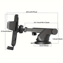 Car Telescopic Long Rod Bracket Suction Cup Phone Holder