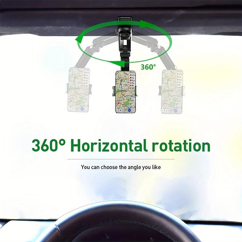 Universal Car Sun Shield Mobile Phone Holder 360 Navigation Rack
