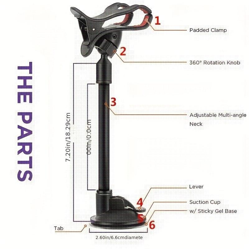 Car Phone Holder Windshield Suction Cup Navigation Bracket
