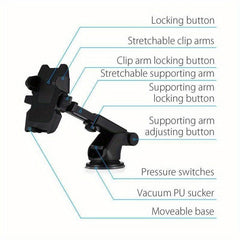 Universal Suction Cup Car Phone Holder GPS Stand