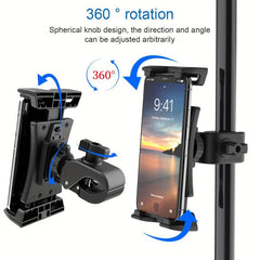 Exercise Bike Tablet Stand 360 Rotation Adjustable Phone Mount